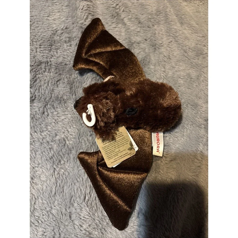 Aurora Brown Bat Plush Stuffed 12” Wingspan Animal Toy Realistic Lifelike.  NWT